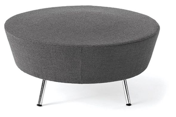 Skammel Lounge, rund, Ø 900 mm, mørkegrå