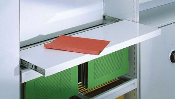 Uttrekkbar avlastningshylle til lagerhylle Gerdmanshyllen, BxD 930x400