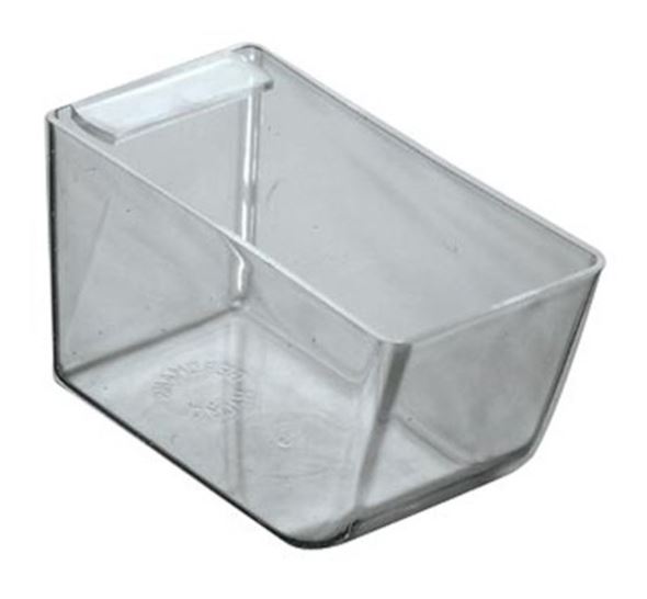 Transparent plastboks til lagerhylle Gerdmanshyllen, LxBxH 88x44x50