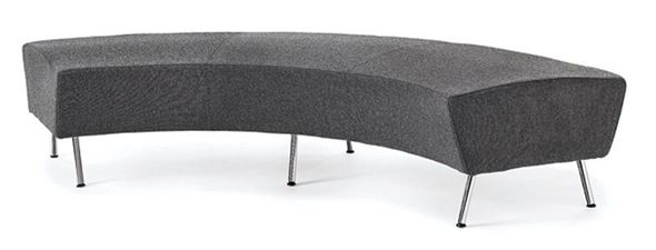 Pall Lounge, buet, mørkegrå