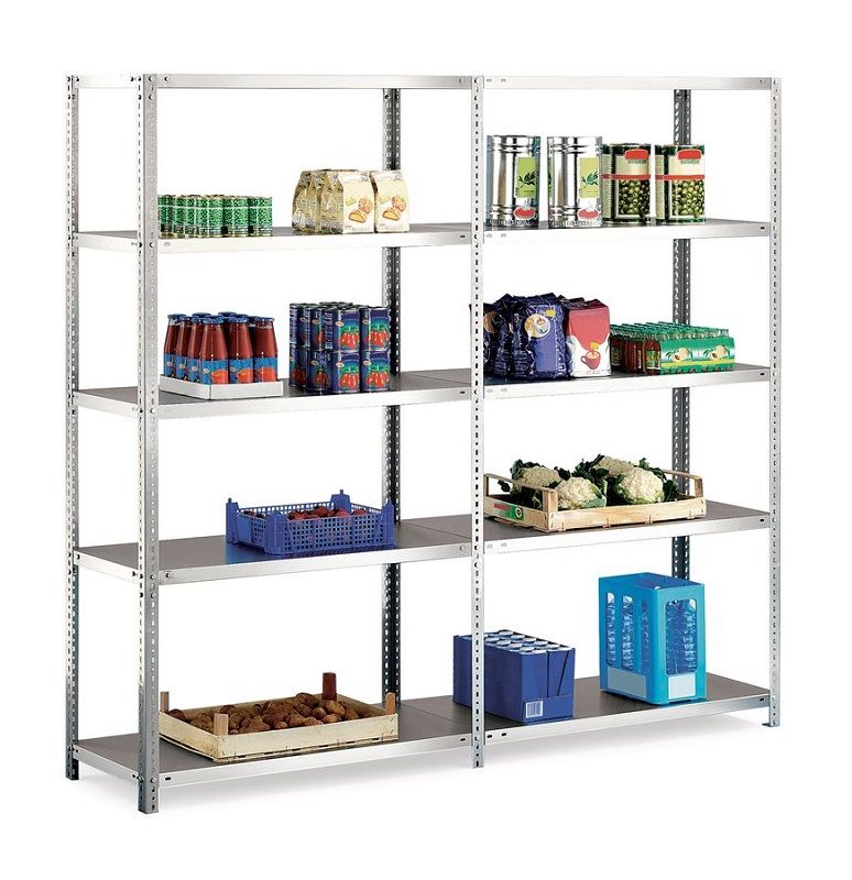 Lagerhylle Purmo i rustfritt stål 