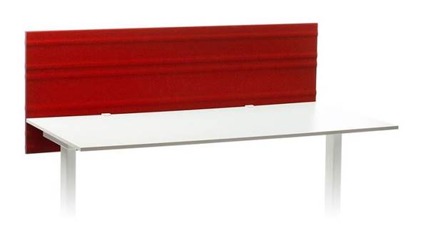 Bordskjerm Horisont, BxH 1200x600 mm, rød