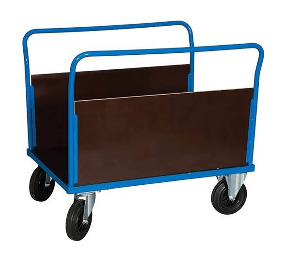 Plattformvogn, 2 heldekkende langsider, LxB 1000x700 mm