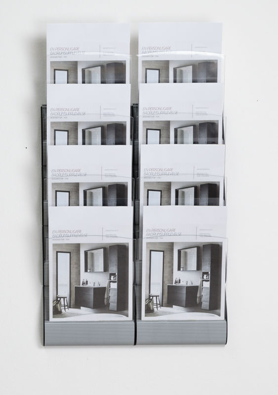 Brosjyrestativ, vegghengt, 8 stk/pk