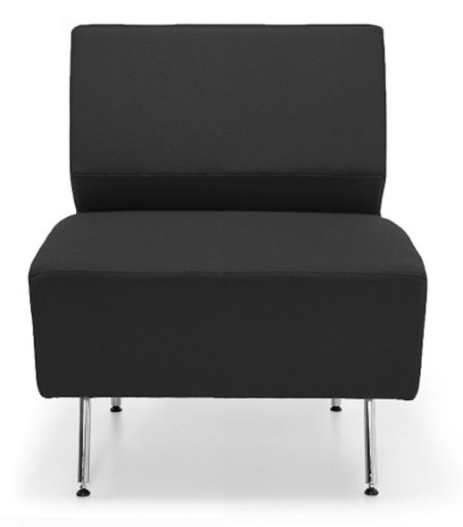 Modulsofa Lounge, 1-seter, mørkegrå