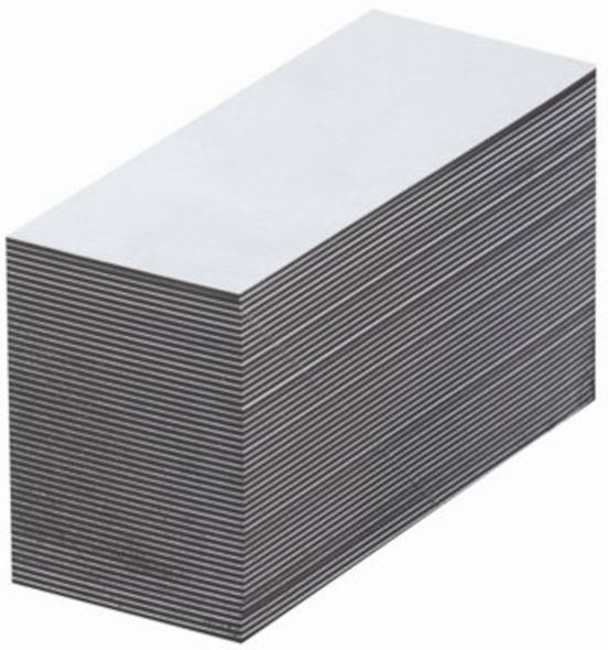 Magnetiske lagerskilt, hvite, HxB 10x80 mm, 100-pakk