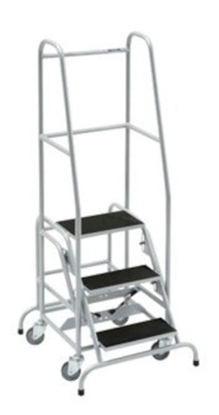 Mobil trappestige i stål, 3 trinn