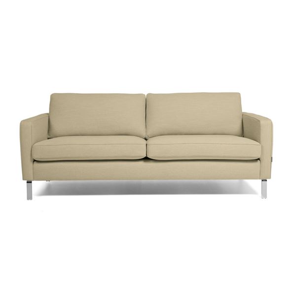 Sofa Oslo, 3-seter, beige stoff