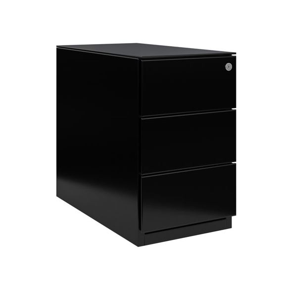 Skuffeseksjon BISLEY i stål, B 300 mm, svart