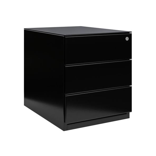 Skuffeseksjon BISLEY i stål, B 420 mm, svart/Outlet