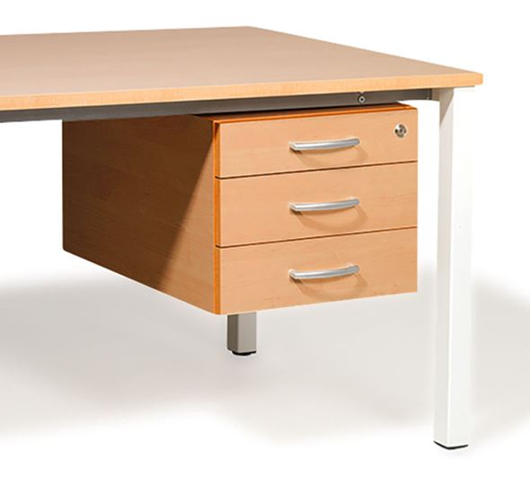 Skuffeseksjon til skrivebord Duo, bøk laminat