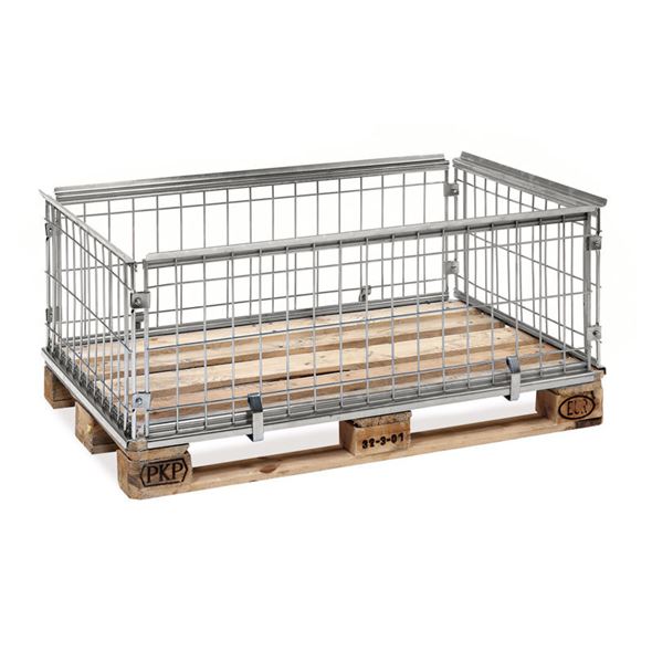 Palleramme med gitter Unnan, LxBxH 1200x800x400 mm