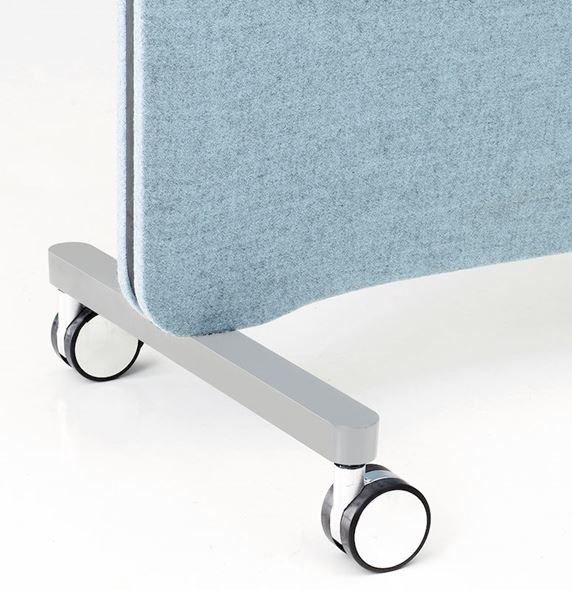 Hjulstativ Blade Edge gulvskjerm, grå, 1 stk/pk