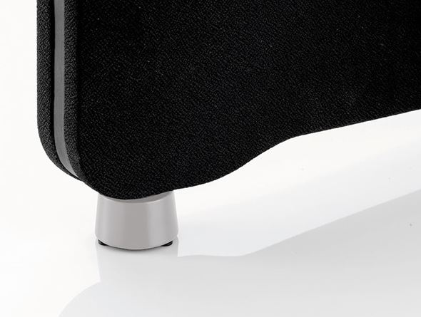 Fot Slim til Edge gulvskjerm, grå, 1 stk/pk