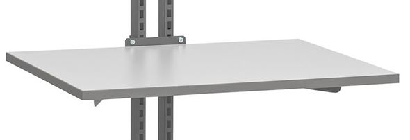 Ekstra bordplate med brakett Mimer, grå