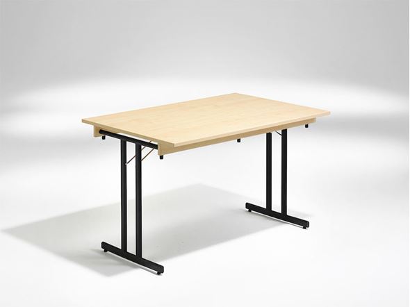 Klappbord Dinner, 1200x800 mm, bjørk/svart