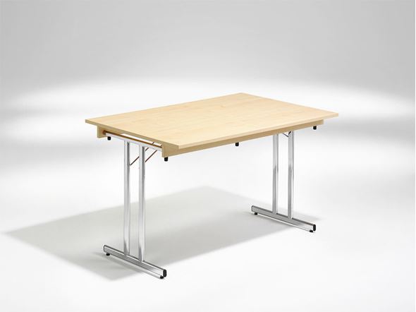 Klappbord Dinner, 1200x800 mm, bjørk/krom