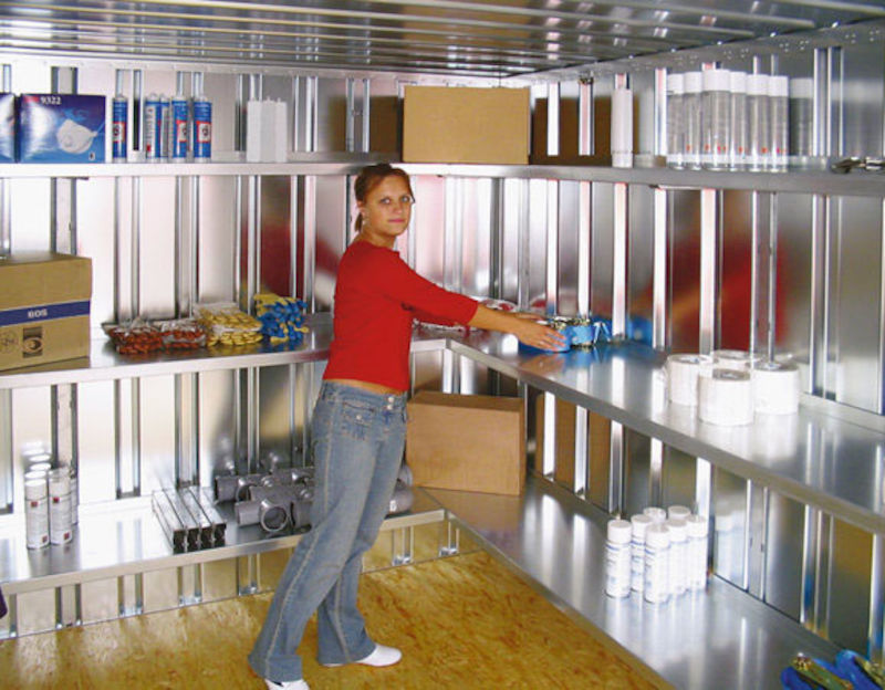 Hyllesystem til utstyrscontainer Totak