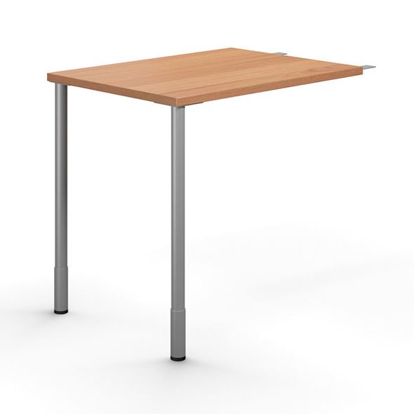 Koblingsbord Duo-C, LxB 800x600 mm, bøk/sølv