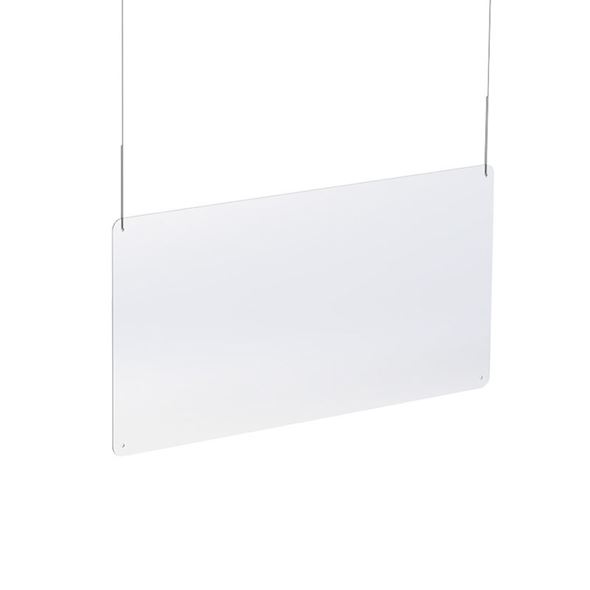 Beskyttelsesskjerm Sira, pleksiglass, hengende modell, BxH 680x760 mm/