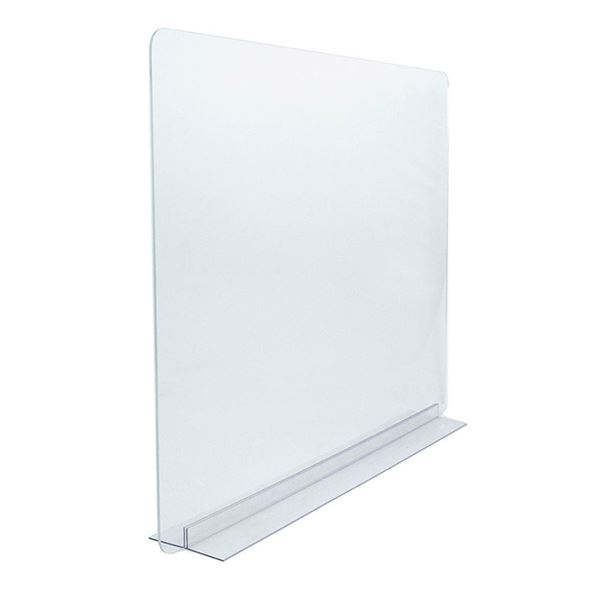 Beskyttelsesskjerm Skasen, BxH 600x500 mm, transparent, 2-pk/OUTLET