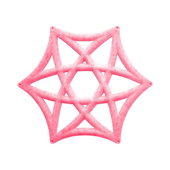 Lydabsorbent Airflake Line, lys rosa, 10 stk/pk