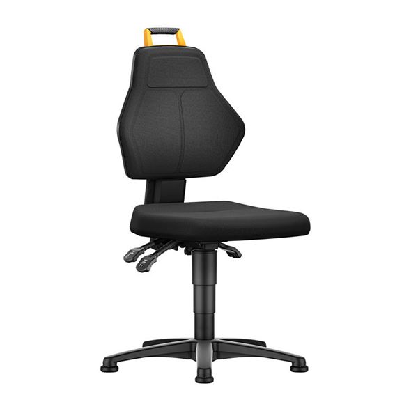 Arbeidsstol Valdis, stoff, lav med glideføtter