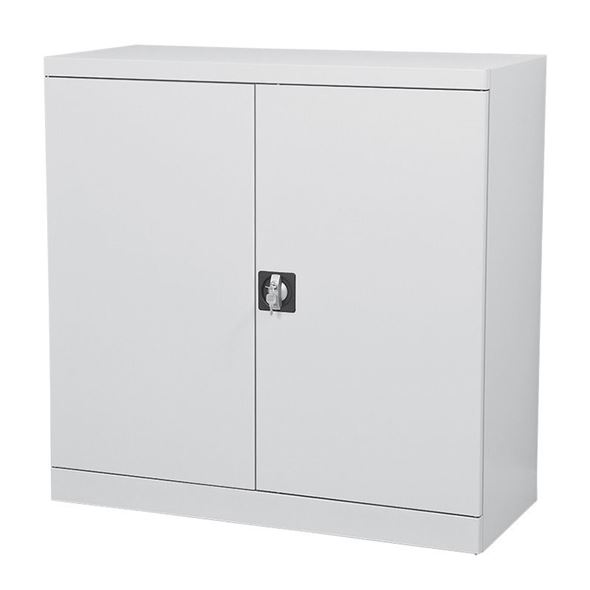 Stålskap Småland, 1000x800x440 mm, inkl 2 hyller, grå/grå