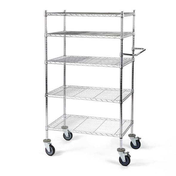 Hyllevogn  Allvis, LxBxH 910x610x1635 mm, 5 hyller