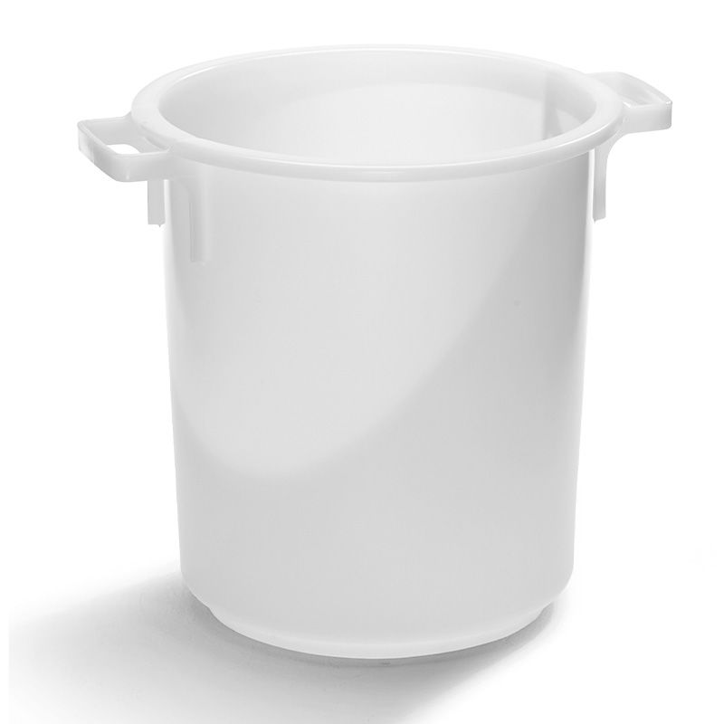 Plasttønne, næringsmiddelgodkjent, hvit