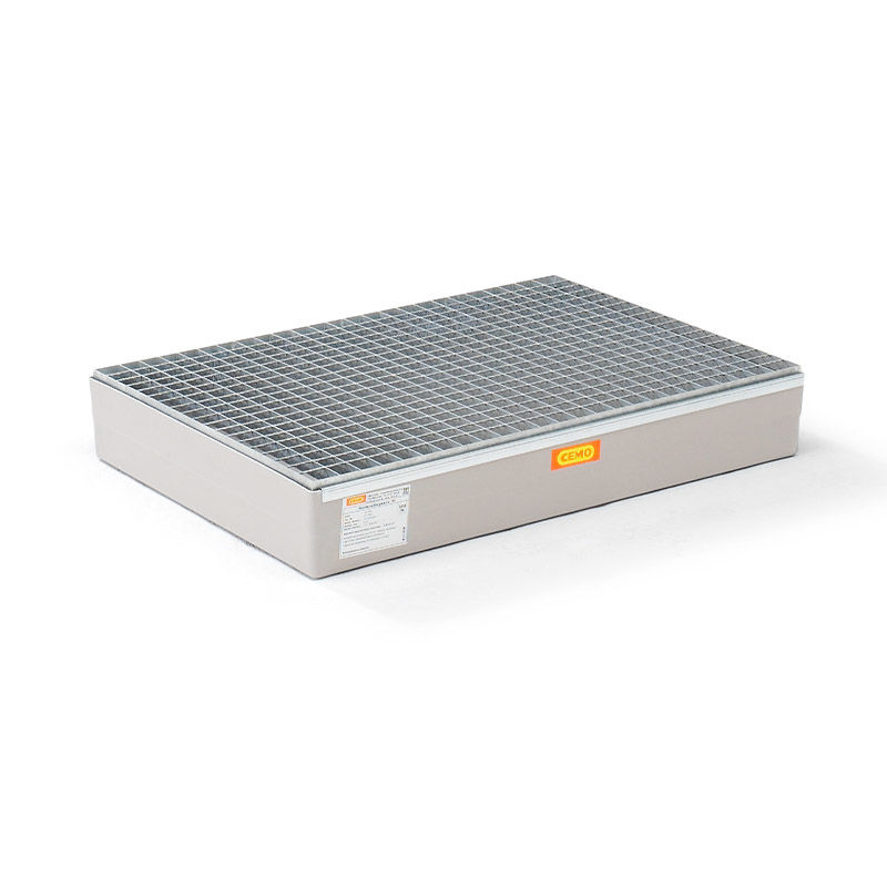 Oppsamlingskar i glassfiberforsterket plast for paller