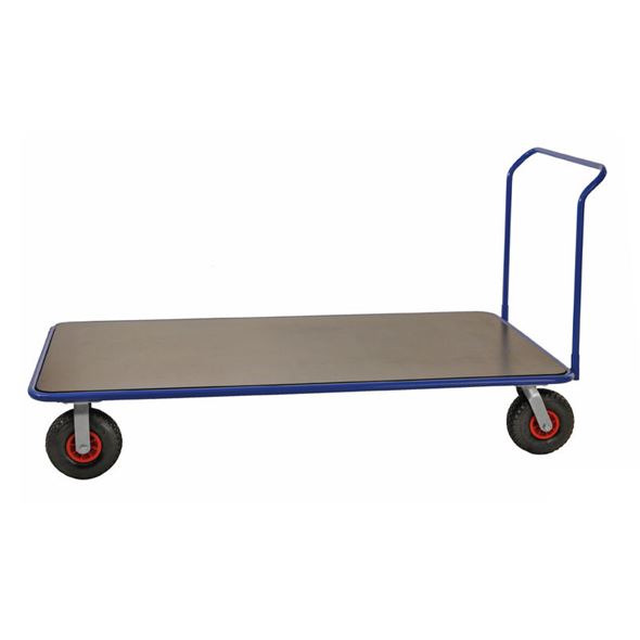 Plattformvogn Mega, LxB 2000x1000 mm, luftgummihjul