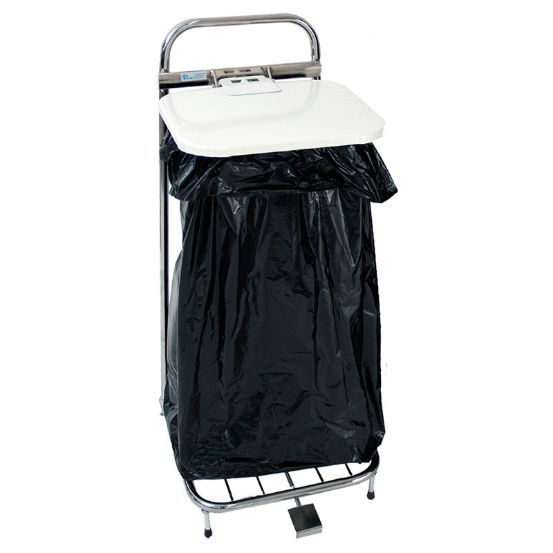 Søppelsekkstativ med lokk, 2 eller 4 hjul