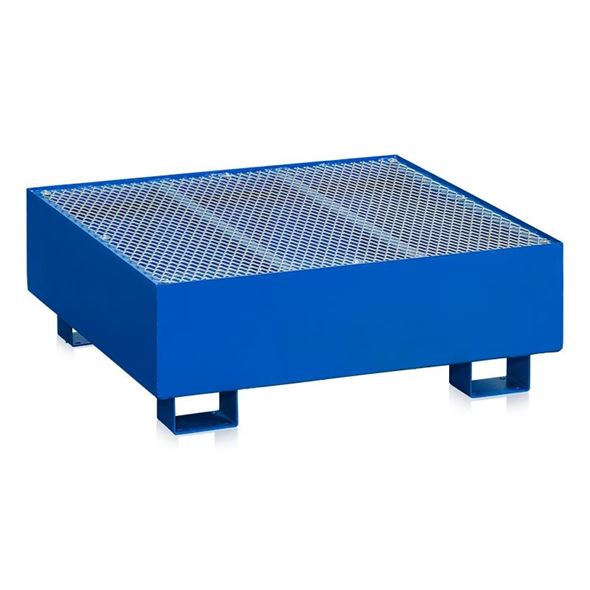 Miljøpall med gitterbunn for stående fat, 1 fat, 220 liter