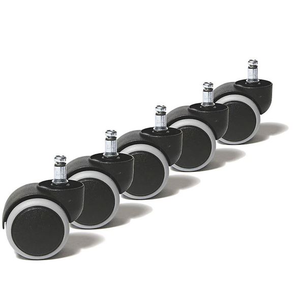 Hjul til kontorstol Vito, Uno, Ted, 5-pakke