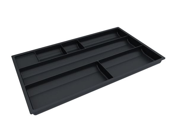 Pennerom til skuffeseksjon Miami, svart