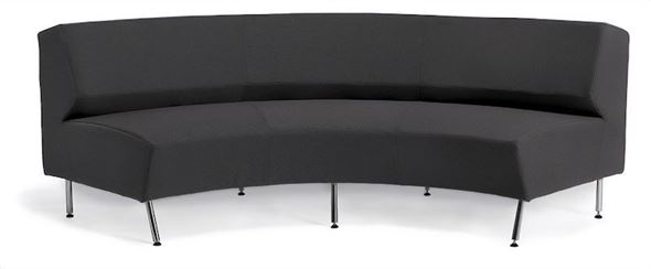 Modulsofa Lounge, buet, mørkegrå