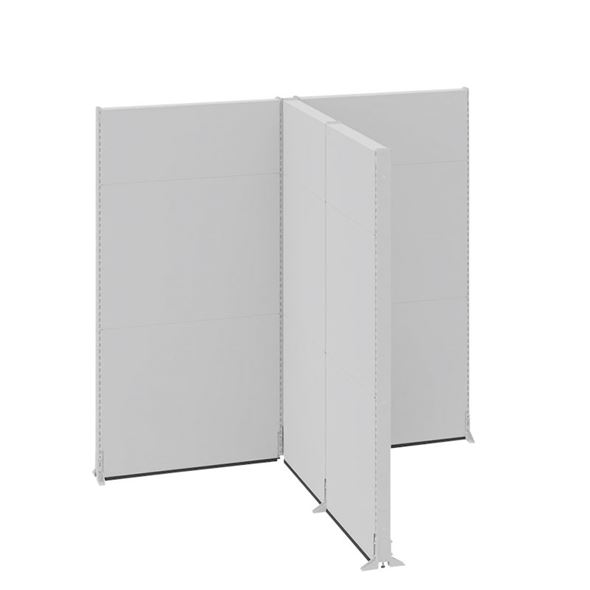 Skjermvegger Hans, kontor/industri, komplettmoduler, LxBxH 2656 x 2131