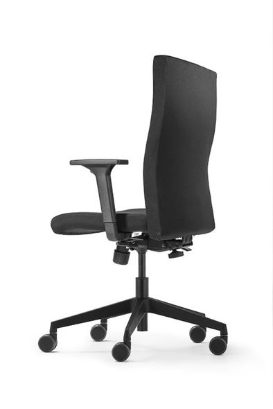 Kontorstoler Strike Comfort, med justerbare armlener, svart