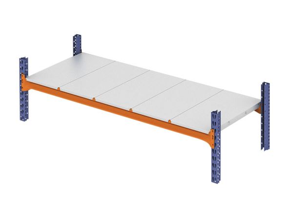 Hylleplater til brede lagerhyller Armida, med hylleplater av galvanise
