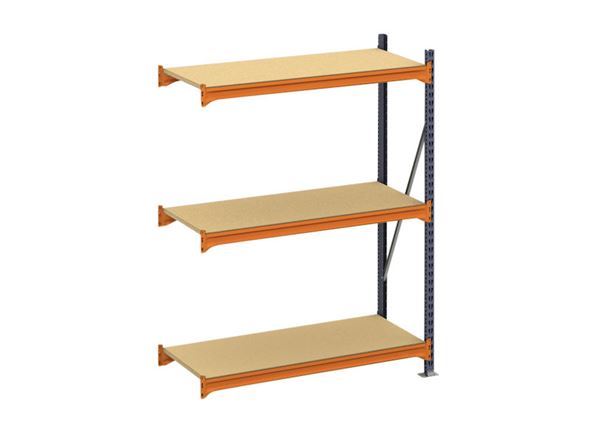 Lagerhyller for bred last Adrian, belastning per seksjon 4000 kg, HxBx